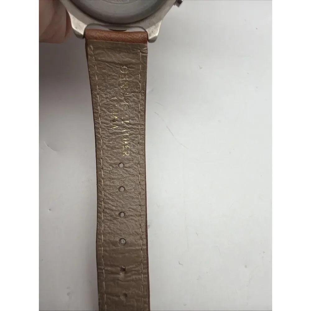 Vintage! Timex Indiglo Watch leather - Circa 1995 37mm New battery - WORKS!